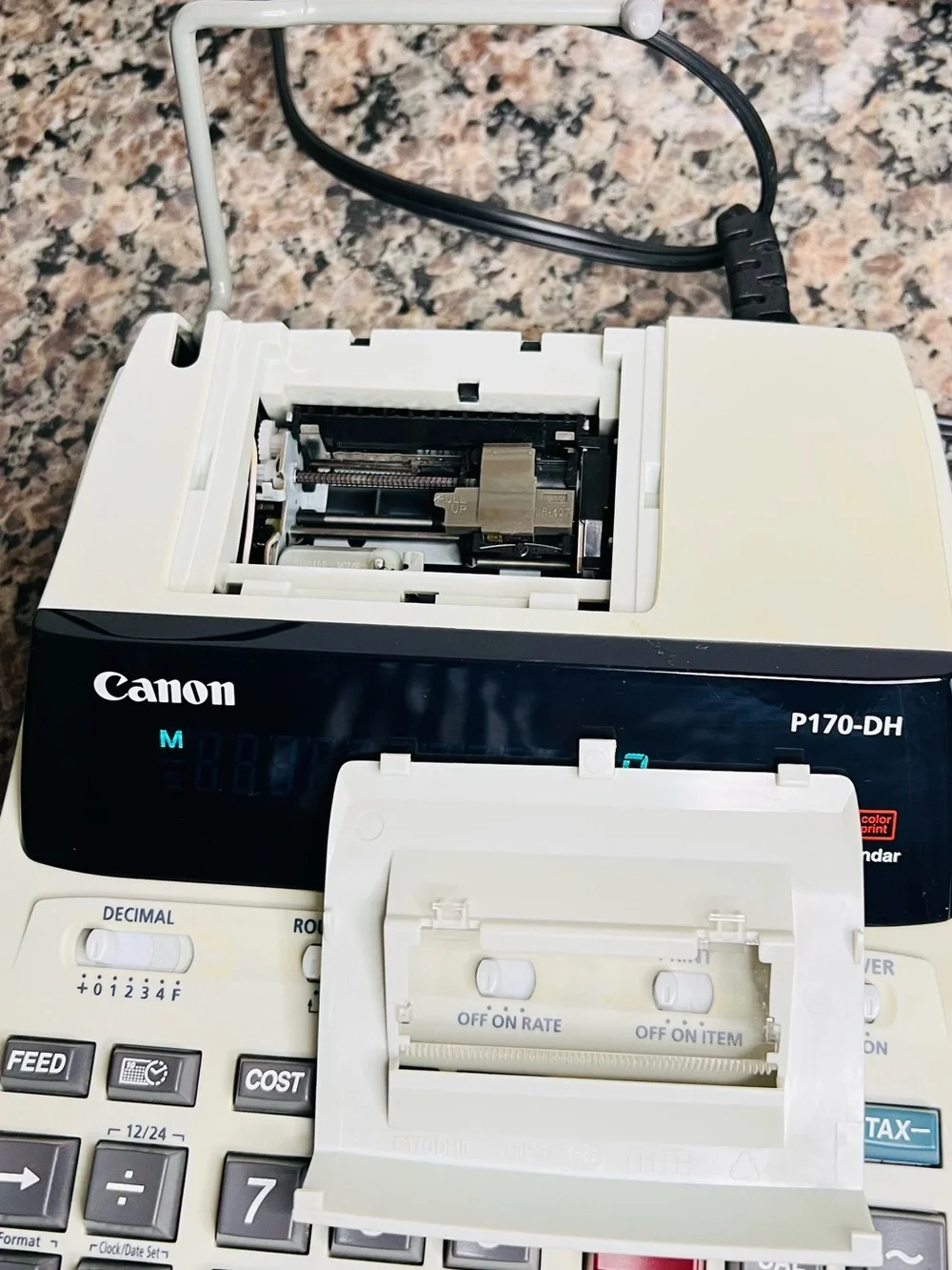 Canon P170-DH Printing Calculator Adding Machine **FOR PARTS